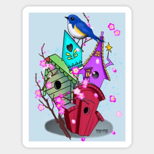 Birdhouses Magnet